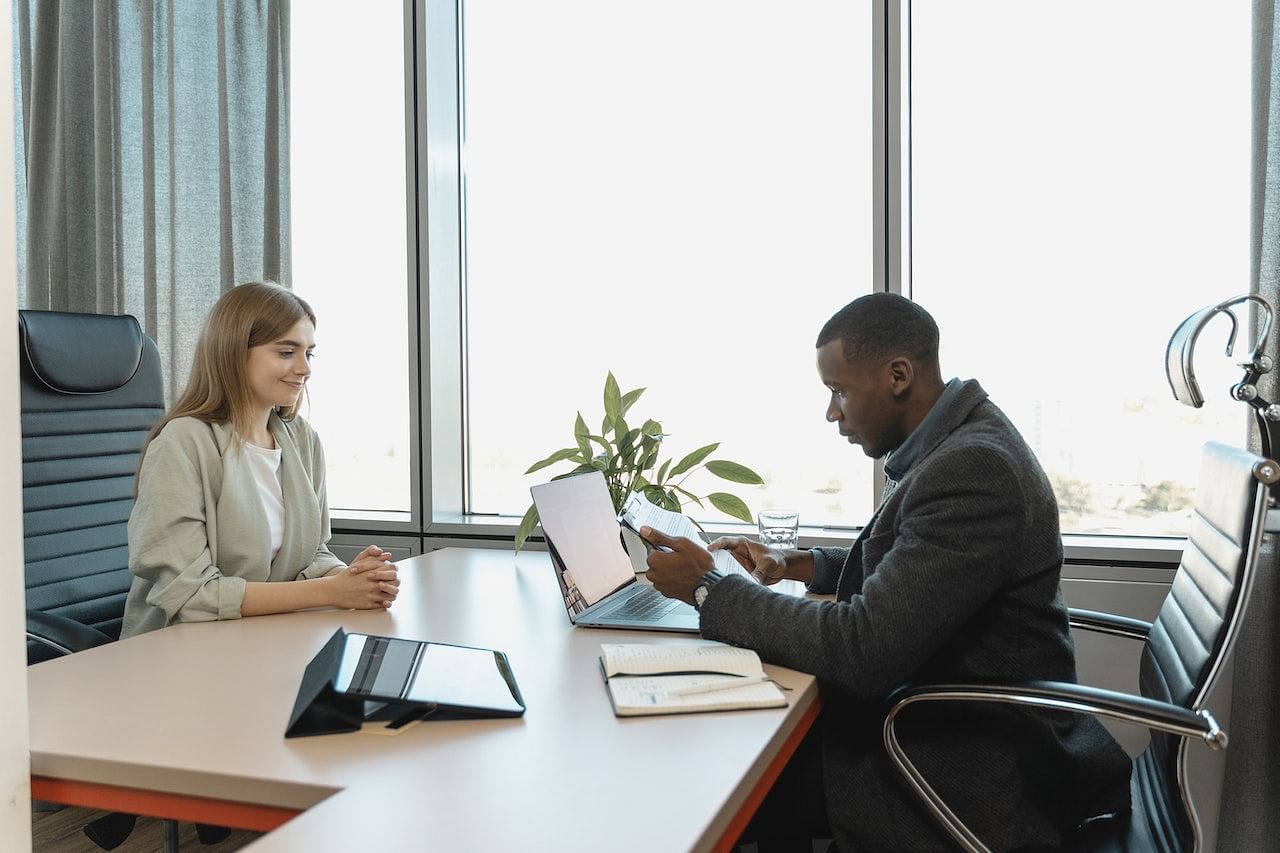 Interviewer and interviewee
